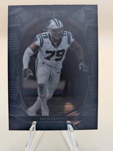 2022 Select Football Ikem Ekwonu Concourse football rookie card #34 Panthers RC - Picture 1 of 2