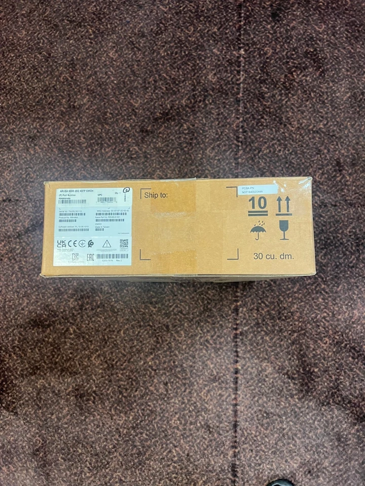 HPE Aruba 6000 48G 4SFP SWCH R8N86A POE+ Network Managed Network Switch Open-box - Image 1 of 3