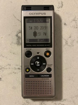 Olympus WS-852 4GB Digital Voice Control Multi-Function Stereo Recorder - Image 1 of 4