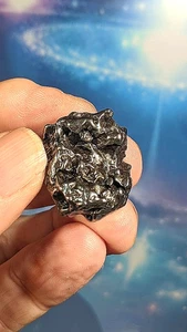 Genuine Iron Meteorite. Campo Del Cielo. 27mm. 33grams. In Box with Info. - Picture 1 of 6