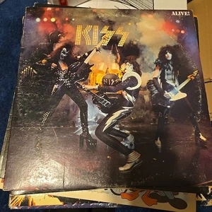 KISS Alive! 1975 NBLP 7020 Early Reissue Press Double Records - Imagen 1 de 3