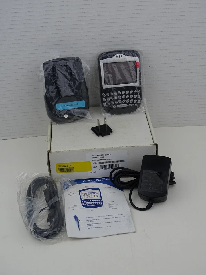 Vintage Blackberry 7290 32 MB Black Unlocked T-Mobile Open Box For Collectors  - Image 1 of 4