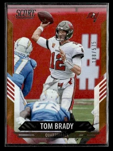 2021 Score #12 Tom Brady Orange Lave Parallel #/575 Bucs GOAT HOF - Picture 1 of 2