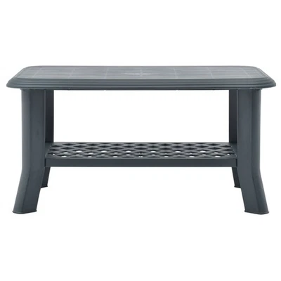 Coffee Table End Table with Storage Shelf Side Couch Table Plastic vidaXL