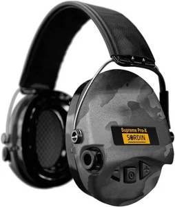 Sordin Supreme Pro-X LED Kapsel-Gehörschutz Leder-Kopfband Night Camo Limited - Bild 1 von 7