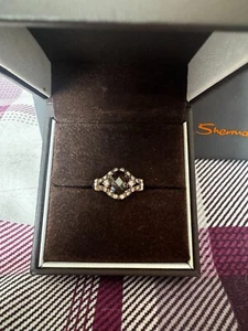 Gesmokter Ring Roségold und Diamant - Bild 1 von 4