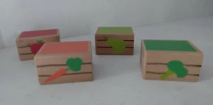 Melissa & Doug Farm Wood Train Set Replacement Produce Crates - Picture 1 of 4