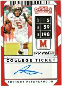 2020 Contenders ANTHONY McFARLAND Jr RC Auto!!! Steelers STAR