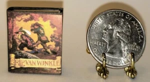 1:12 SCALE MINIATURE BOOK RIP VAN WINKLE ILLUSTRATED N. C. WYETH - Picture 1 of 7
