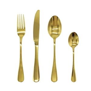 BesteckSet Tafelbesteck Gold Edelstahl 4,6,8,12 Personen,16,24,32,48 tlg - Bild 1 von 6