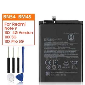 Batteria nuova BM4S BN54 per Xiaomi Redmi 10X 4G 5G Redmi 10X Pro 5G Redmi 9 Note 9 - Foto 1 di 8