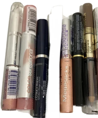 Lot of 6 Mixed Lipgloss Sheer Stain Wet n Wild Covergirl Maybelline Revlon NOS - Image 1 of 4