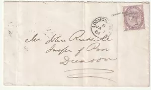 1884 ARGYLL 1d LILLA ENV LOCHGILPHEAD TO DUNOON IONA PIROSCAFO GREENOCK TIMBRO POSTALE - Foto 1 di 2