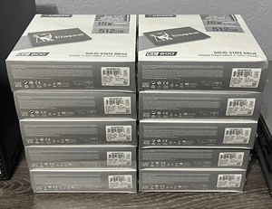 Lot of 10 Kingston KC600 512GB 2.5in SATA III Internal SSD Upgrade Kit - Picture 1 of 4