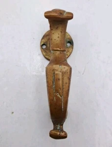 Antique / Vintage Brass Door Knocker Apartment Bathroom Hotel Room Door Knocker - Picture 1 of 8