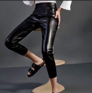 Las mejores ofertas en Pantalones negros Zara imitación de cuero para  mujeres | eBay