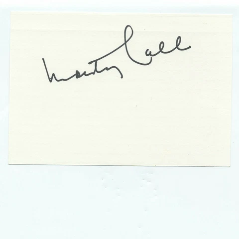 MONTY HALL Signed 4x6 Index Card Autographed Let's Make a Deal Cover