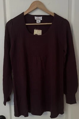 NWT Oh Baby By Motherhood Maternity Sweater Size Medium Maroon Long Sleeve - Image 1 of 4