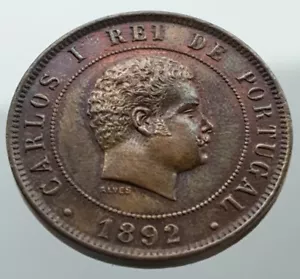 PORTUGAL 20 REIS 1892 - Picture 1 of 4
