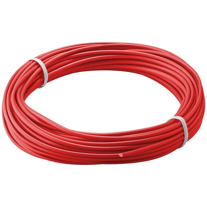 GOOBAY (0,144€/m) Kupfer-Schaltlitze 1x0,14mm² rot 10m-Ring Kabel Modellbau Verdrahtung