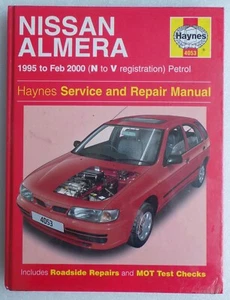 HAYNES CAR MANUAL - NISSAN ALMERA - 1995 TO FEB 2000 PETROL - NEW SEALED - Picture 1 of 2