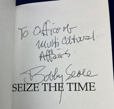 Bobby Seale Signed Seize the Time Story of the Black Panther Party Huey P Newton
