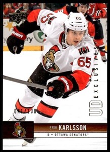 2012-13 UPPER DECK EXCLUSIVES Erik Karlsson /100 Ottawa Senators