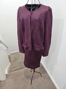 Marc Cain Skirt Suit, maroon Color As New - Picture 1 of 13