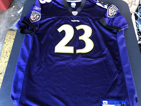 100% Authentic Reebok Willis McGahee Baltimore Ravens #23 Jersey SZ 52 Cover