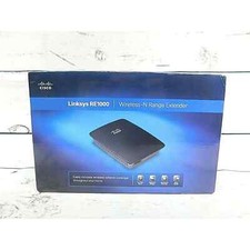 Linksys RE1000 Wireless-N Range Extender New Open Box Cisco Black Plug In