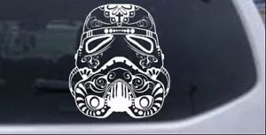 Calcomanía adhesiva Star Wars Stormtrooper calavera de azúcar ventana de automóvil o camión computadora portátil - Imagen 1 de 32