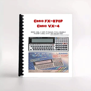 Casio Pocket Computer Calculadora Fx-870P VX-4 Manual de usuario - Imagen 1 de 1