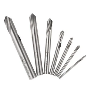 7pcs M42 HSS High Speed Steel Cobalt Spotting Drill Bits Set Round Shank 90° - Picture 1 of 8