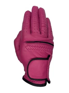 ***Nuevo*** Guantes de golf de cuero Cabretta rosa para dama (mano derecha) - Imagen 1 de 2