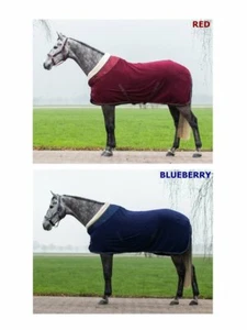 Manta de lana QHP Brilliance, manta de sudoración manta de establo 250 g polar con cuello - Imagen 1 de 9