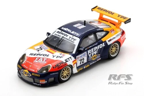 Porsche 911 996 GT3 R 24h Le Mans 2000 Repsol Racing 1:43 Spark 9938 - Bild 1 von 1