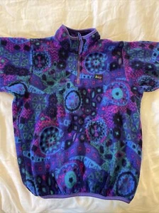 Vintage REI Kids 1/4 Zip Polartec Fleece Pullover Made in USA L 10/12 Nice! - Picture 1 of 12