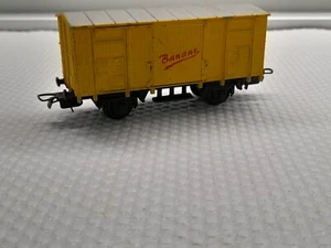 LIMA HO H0 SEHR GUTER GESCHLOSSENER GÜTERWAGEN BANANEN FS ELEKTRISCHER ZUG 60er Jahre - Bild 1 von 5