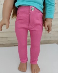 ♥ Pantaloni jeans skinny rosa I'm a Girly 43-46 cm vestiti per bambole vestito abbigliamento 992♥ - Foto 1 di 4