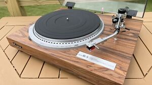 JVC QL-5 Turntable, New AT100E Cart, Rosewood 