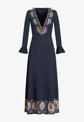 Maxi Vestido Etro Manga Larga Cuello en V Talla 46 Foto 1 de 3