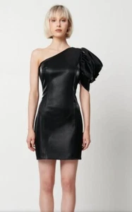 Elliatt Pandorea mini abito nero vegan pelle bodycon vendita al dettaglio $ 185 nuovo con etichette taglia XS - Foto 1 di 5