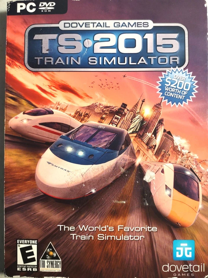 TS - 2015 Train Simulator 2015 (PC DVD ROM) Dovetail Games Tri Synergy Slipcover - Image 1 of 1
