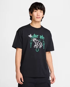 Nike SB Max 90 Skateboarding T-shirt HJ0805-010 Black JP Size XS-3XL New - Picture 1 of 7