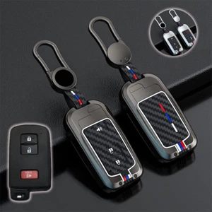 Zinc Alloy Car Key Fob Case For Toyota 4Runner Tacoma Tundra Tacoma 3 Button - Picture 1 of 12