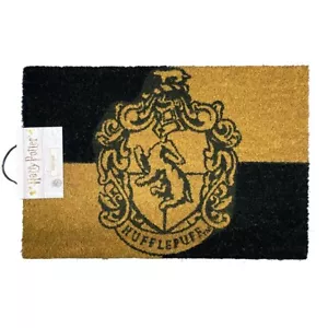 Harry Potter - 'Hufflepuff Crest' Hogwarts Door Mat - Licensed **FREE DELIVERY** - Foto 1 di 2