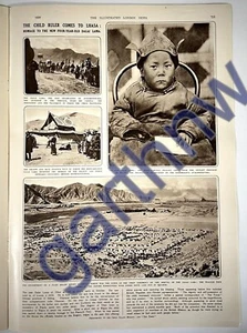 DALAI LAMA 1939 PICTORIAL 4-YEAR-OLD’S TRAVEL TO LHASA + GERMAN POWs in ENGLAND - Picture 1 of 2