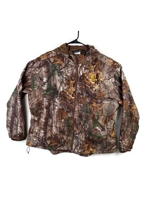 Realtree RT Xtra Dark Earth Camo Full Zip Hooded Jacket Scent-Control Mens 3XL - Image 1 of 4