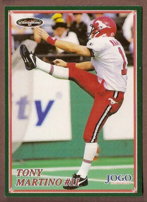 Tony Martino 1998 Jogo CFL card #80 Calgary Stampeders Kent State Golden Flashes - Image 1 of 2