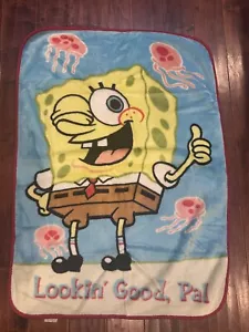 Spongebob Squarepants Coperta da lancio per bambini "Looking Good Pal" 43 x 31,5" - Foto 1 di 2